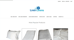 Desktop Screenshot of linenlinens.com