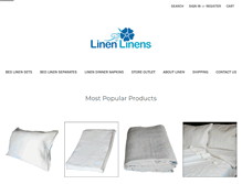 Tablet Screenshot of linenlinens.com